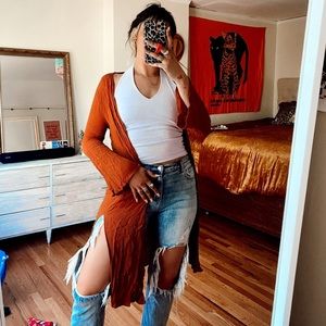 Western Burnt Orange Duster